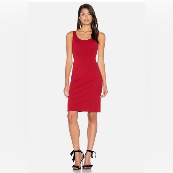 Diane Von Furstenberg Dresses & Skirts - Diane Von Furstenberg Geovana Ponte EUC Elegant and Timeless Red Dress worn once